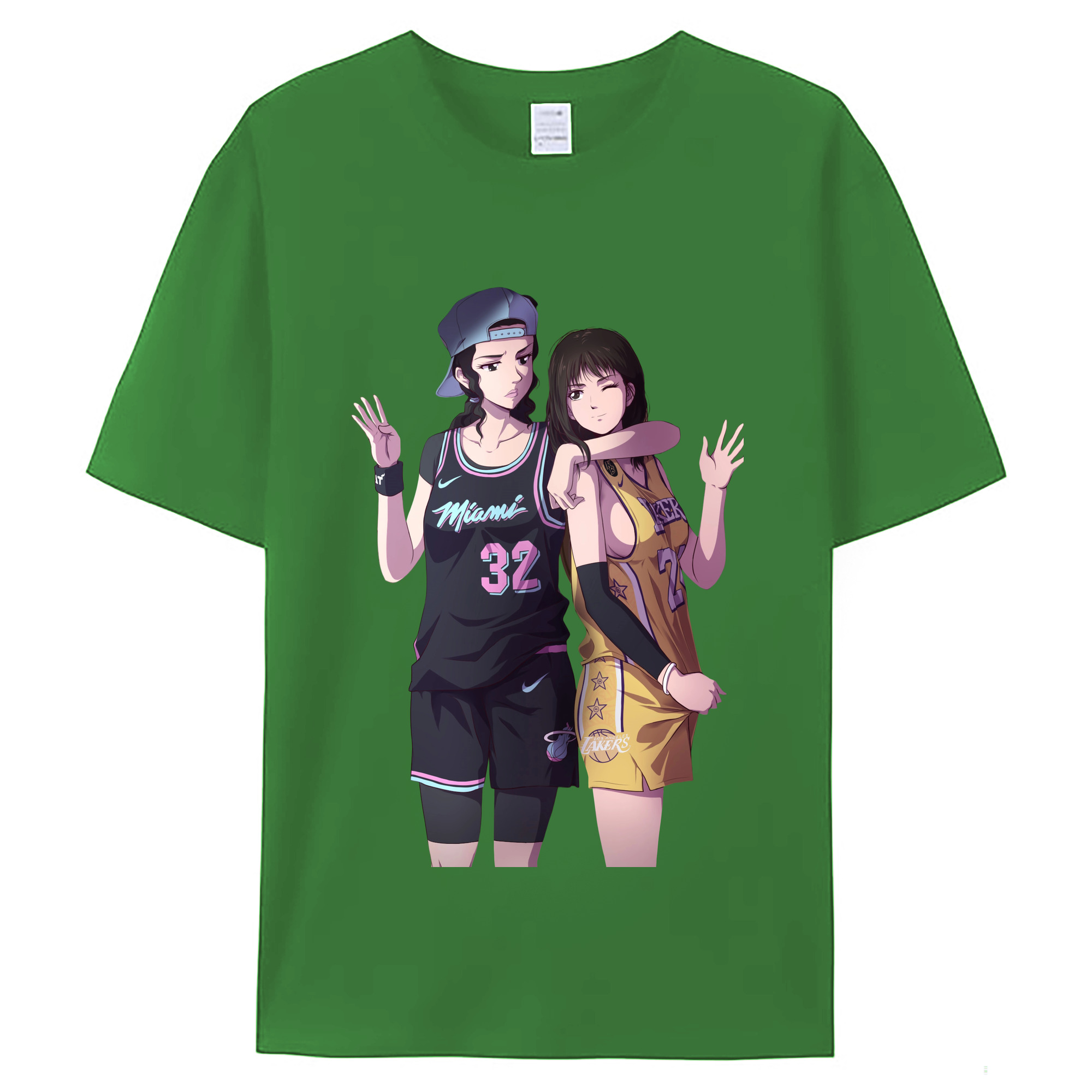 （画像用） SLAM DUNK／スラムダンク レディースカジュアルプリントTシャツ（綿100％）